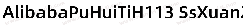 AlibabaPuHuiTiH113 SsXuanZhengiTi字体转换